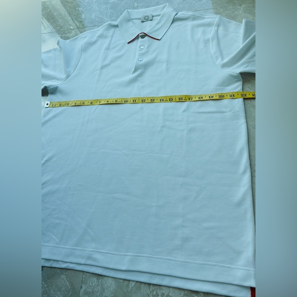 Hermes White Polo Shirt short sleeves runs small. Brand new w/tags, Size 2XL, XL - Picture 14 of 14